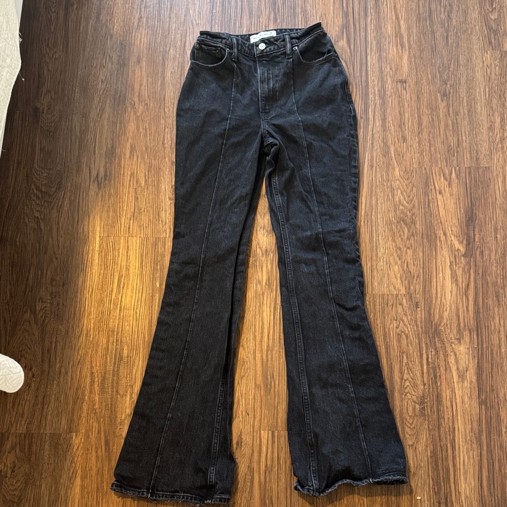 Abercrombie & Fitch Black Flare Jeans